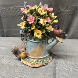 Vtg Westland Watering Can with Flowers & Birds "Close to You" Music Box #372 - Picture 1 of 13