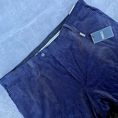 Pantalones de vestir Inserch de pana para hombre azul marino talla 44 estilo P267 informales clásicos Foto 1 de 4