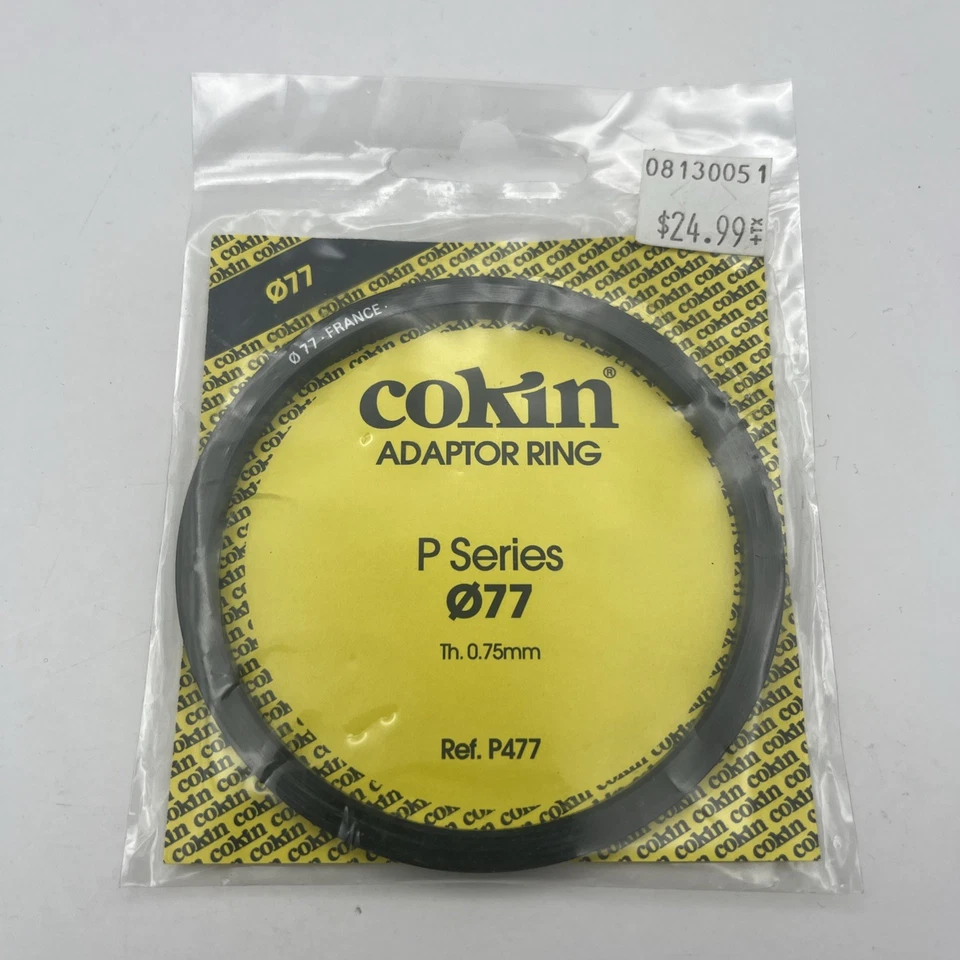 Genuine Cokin P Series 77mm Adapter Ring P477 Made in France Thread to P System - Image 1 of 2