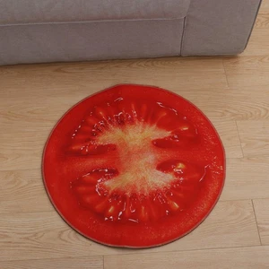 Round Non-Slip Foot Mat Household Fruit Rug Water Absorption Ground Mat for - Picture 1 of 11
