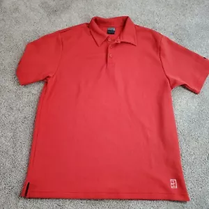 Nike Men's Dri-Fit Knit Golf Polo Red Large - Picture 1 of 10