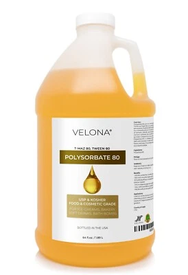 Polysorbate 80 by Velona - 64 Fl Oz Solubilizer, Food Cosmetic Grade Cooking - Image 1 of 4