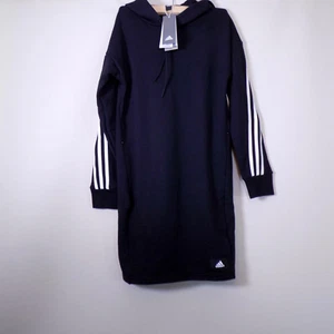 Adidas Sportswear 3 Stripes Long Hoodie Sweatshirt size 2XS - Picture 1 of 9
