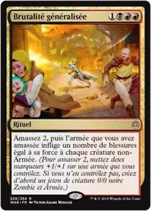MTG Magic WAR FR - Widespread Brutality / Generalized Brutality - Bild 1 von 1