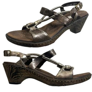 Born Sandals Womens 6 M Pamati Seda Slingback Brown Leather Buckle D26414 NEW - Picture 1 of 9