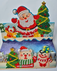 Diamond Painting Grußkarte, Weihnachtskarte, Aufstellkarte, Neu - A5 - Bild 1 von 4