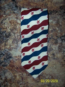 SALTIES Neck Tie 3-7/8" wide x 56" Long  Eagles? - Picture 1 of 2