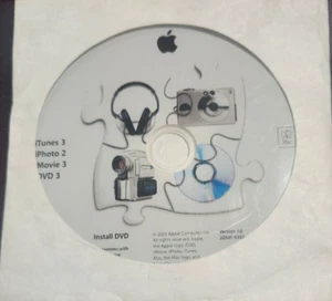 Vintage Apple iLIfe (2003) Install CD/DVD (iTunes,iPhoto,iMovie,iDVD) - Picture 1 of 1