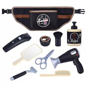 10pcs Kids Hair Salon Playset Hairdressing Set Hair Cutting Tools Toy Game - Picture 1 of 11
