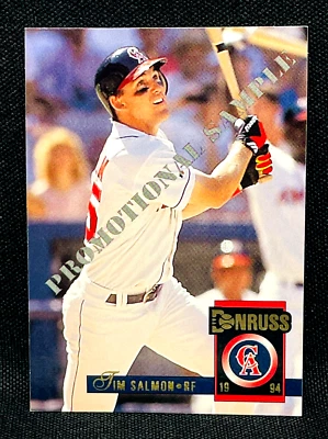 1994 Donruss Baseball - TIM SALMON #6 - PROMO SAMPLE - CALIFORNIA ANGELS - Image 1 of 2