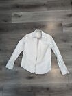 Aeropostale Men's Long Sleeve Button Up Shirt Large White 100% Cotton XS Formal