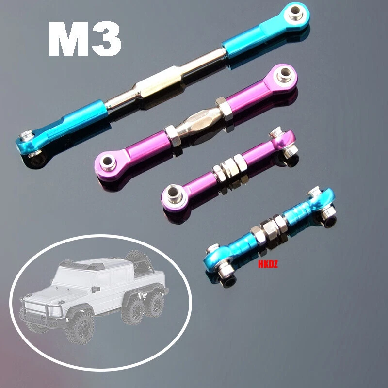 Alu Spurstange Lenkgestänge Spannschloss Lenkservo Für 1/10 RC Auto Buggy Modell - Bild 1 von 4