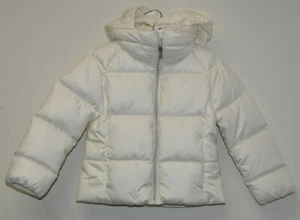 $165 NEW Polo Ralph Lauren Child Girls Jacket Puffer Nevis WHITE Zipper Hooded 6 - Picture 1 of 8