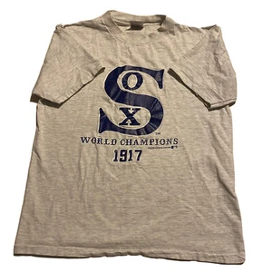 Chicago White Sox Shirt 1990 90s Vtg Baseball Tshirt Extra Large Xl Gray Vintage - Picture 1 of 11