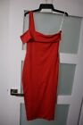 Kookai Red One Shoulder Stretch Dress Size 1
