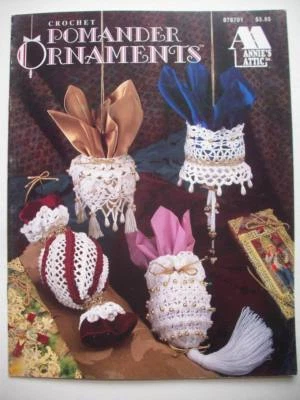 Padrão de crochê Natal sachês enfeites Pomander - Imagem 1 de 2