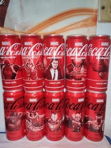Juego de 10 latas Tailandia Coca Cola MARVEL 2024 325 vacías para coleccionables - Imagen 1 de 1