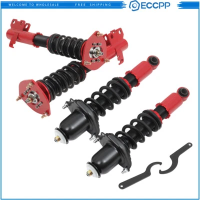 Fits 03-08 Toyota Matrix E130 Coilovers Shock Suspension Spring Kits Adj Height - Image 1 of 4