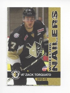 2012-13 Wheeling Nailers (ECHL) Zack Torquato 