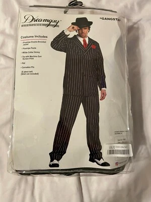 Dreamgirl Men's Gangsta Costume, Black/White Size XL *Please Read* - Image 1 of 4