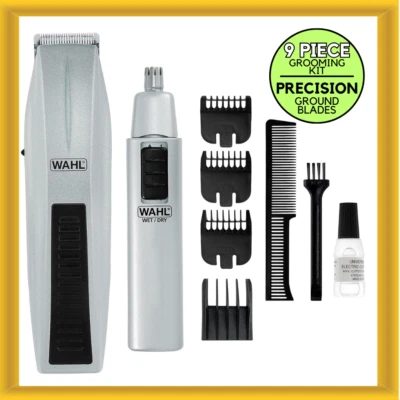 Wahl 5537-420 Recortadora a batería inalámbrica para bigote y barba con recortadora de nariz adicional Foto 1 de 4