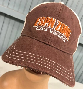 Baseballmütze Kappe ESPN Zone Las Vegas Einheitsgröße Retro abgenutzt Stretch - Bild 1 von 7