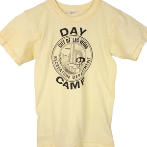 Vintage Las Vegas Day Camp T Shirt Youth Size Medium 80s Recreation Made In USA - Picture 1 of 7