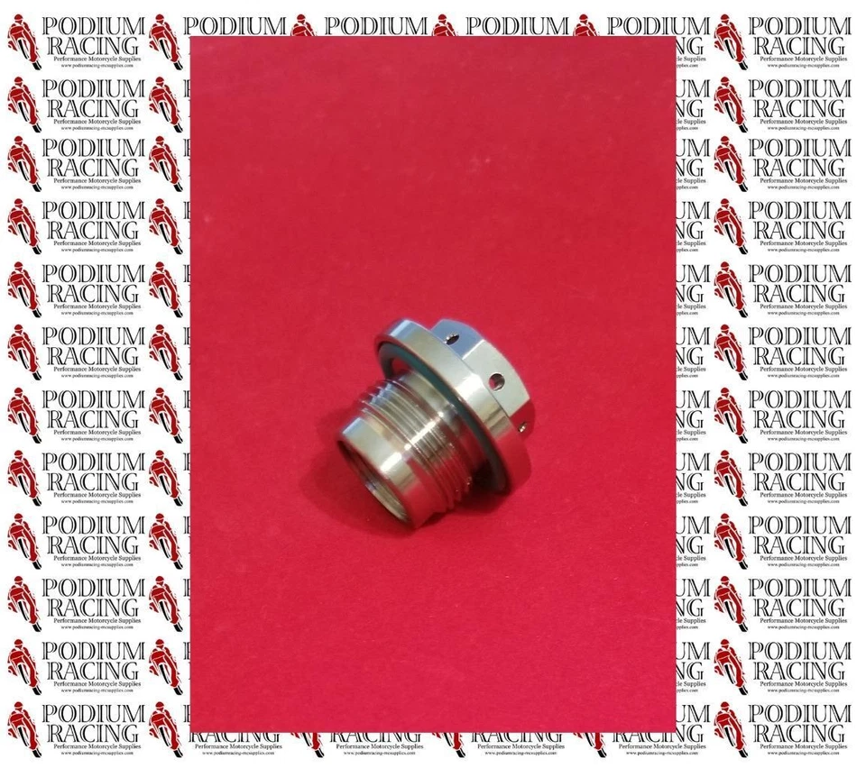 DUCATI ST2 ST3 ST4 SILVER TITANIUM OIL DRAIN PLUG STRONG MAGNET & HI-TEMP O-RING — 第 1/1 张图片