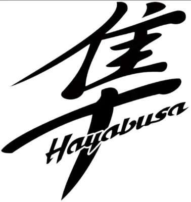 Hayabusa Letras Japonesas, CUALQUIER Color Vinilo Calcomanía Carreras Pegatina ¡ENVÍO GRATUITO!! Foto 1 de 4