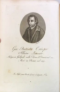 1817 INCISIONE REGNO DI NAPOLI GIOVAN BATTISTA CRISPO GALLIPOLI Morghen - Picture 1 of 1