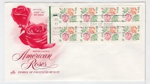 TurtlesTradingPost- American Roses Booklet 1978 #1737  FDC- Artcraft Hand Cancel - Picture 1 of 1