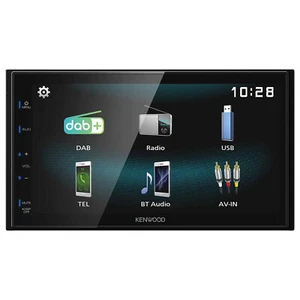 Kenwood DMX125DAB - 2-DIN DAB+ Bluetooth Apple Android RADIO Autoradio Touch - Bild 1 von 3