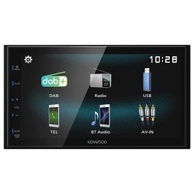 Kenwood DMX125DAB - 2-DIN DAB+ Bluetooth Apple Android RADIO Autoradio Touch - Bild 1 von 3