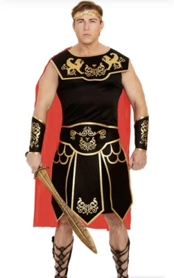 Disfraz Julio César Batalla Emperador Romano Gobernante Adulto M, XL o XXL NUEVO Foto 1 de 4