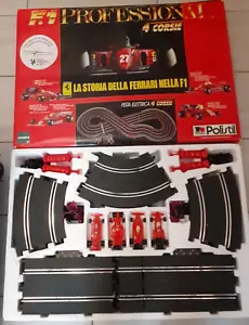 POLICAR POLISTIL SCALA 1/32 PISTA ELETTRICA FERRARI 4 QUATTRO CORSIE SLOT CAR - Foto 1 di 24