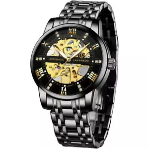 Men's Luxury Diamond Automatic Mechanical Watches Self Winding Dial Waterproof - Picture 1 of 14