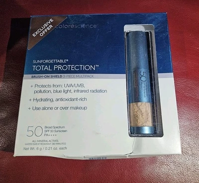 Colorescience Sunforgettable Total Protection Brush-on SPF 50, Medium 3 Pack/new - Image 1 of 4