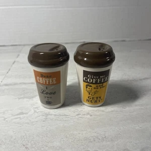 coffee cup salt and pepper shakers - Picture 1 of 4