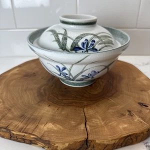 Mino Ware Shiny Snow Ran Deckel Donburi Schüssel Made in Japan Gyudon Sehne - Bild 1 von 8