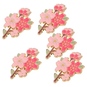 25pcs Cherry Blossom Brooch Pin Lapel - Floral Brooch Badge Corsage - Japanese - Picture 1 of 12