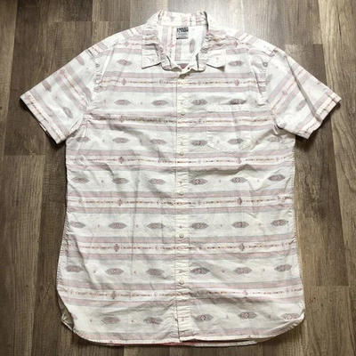 VTG Hang Ten Reverse Print Southwestern Button Short Sleeve Shirt Mens XL Small - Image 1 of 4