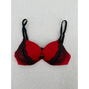 Victoria's Secret sehr sexy Push-Up-BH rot Bügel Spitze verstellbare Träger 36C - Bild 1 von 5