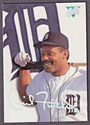 1993 LEAF STUDIO CECIL FIELDER #37 DETROIT TIGER BASEBALL CARD - Image 1 of 2