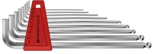 PB Swiss PB 212LH-10 9 Piece Long Chrome Ball point Hex/Allen Key Set - Picture 1 of 1