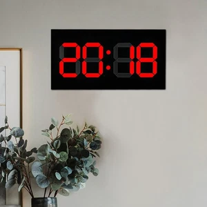 Household Acrylic Digital 3D Clock Remote Control Perpetual Calendar Alarm⊹ - Picture 1 of 10