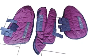Set of 4  soft stable / travel boots pony size - Picture 1 of 6