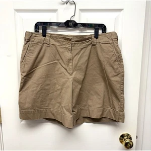 Vintage Talbots Khaki Shorts, Stretch Cotton, Chinos, Women's Size 16 - Picture 1 of 6