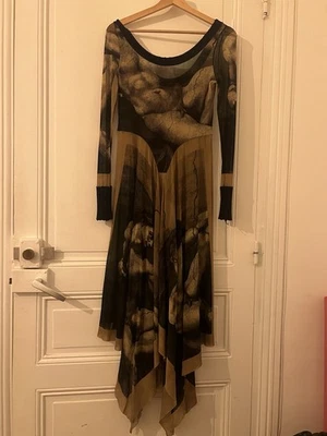 Vintage Jean Paul Gaultier Mesh Long Sleeve Dress - Photo 1/3