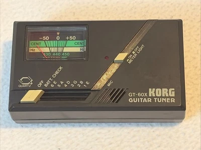 Кварцевый гитарный тюнер KORG GT-60x для электрической/акустической гитары - РАБОТАЕТ - Изображение 1 из 4