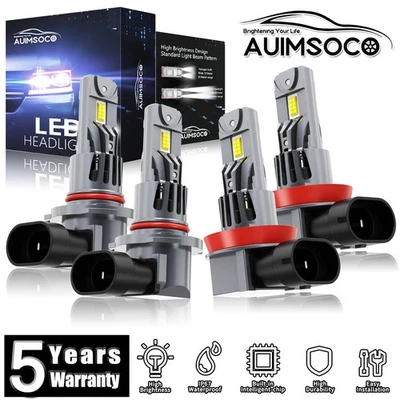 Faros LED 80000LM blanco frío para Dodge Charger 2011-2014 sedán 4 puertas Foto 1 de 4